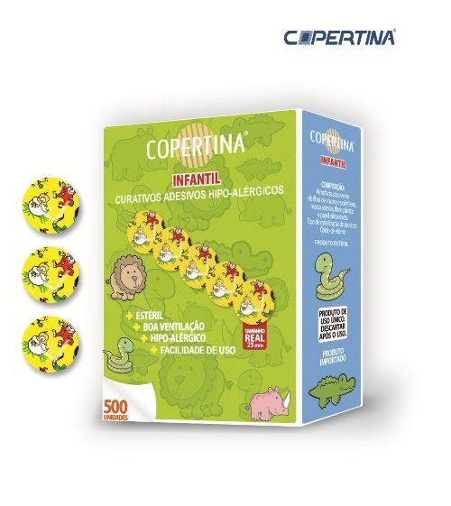 Curativo pós coleta infantil diâmetro 25mm